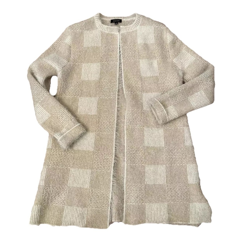 Verve Ami Sweater Cardigan Beige Sz S‎  Block Business Grannycore